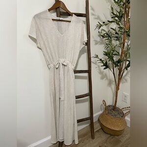 Sienna Sky Maxi Dress with Tie Waist